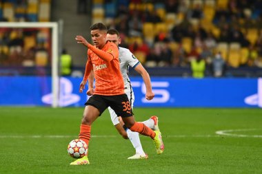 KYIV, UKRAINE - 27 Ekim 2020: orta saha oyuncusu Pedrihno (38). UEFA Şampiyonlar Ligi karşılaşması Shakhtar Donetsk ile Inter Milan arasında Kyiv Olimpiyskyi Stadyumu 'nda oynanacak.