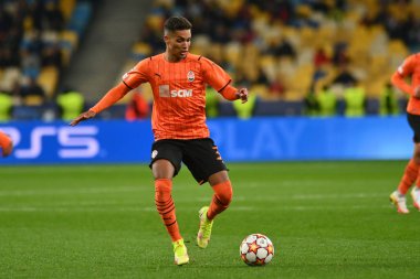 KYIV, UKRAINE - 27 Ekim 2020: orta saha oyuncusu Pedrihno (38). UEFA Şampiyonlar Ligi karşılaşması Shakhtar Donetsk ile Inter Milan arasında Kyiv Olimpiyskyi Stadyumu 'nda oynanacak.