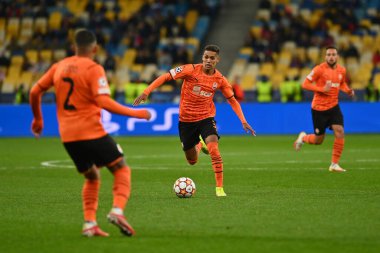 KYIV, UKRAINE - 27 Ekim 2020: orta saha oyuncusu Pedrihno (38). UEFA Şampiyonlar Ligi karşılaşması Shakhtar Donetsk ile Inter Milan arasında Kyiv Olimpiyskyi Stadyumu 'nda oynanacak.