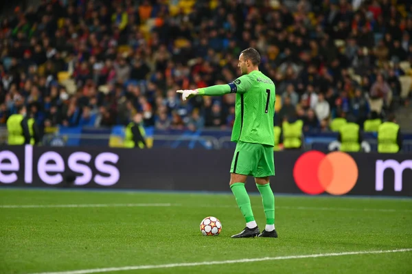 Kyiv Ucrânia Outubro 2020 Samir Handanovic Jogo Liga Dos Campeões — Fotografia de Stock