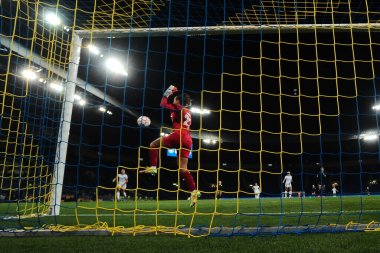 KHARKIV, UKRAINE - 6 Ekim 2021: FC Kharkiv - FC Real Madrid arasındaki UEFA Kadınlar Şampiyonlar Ligi maçı