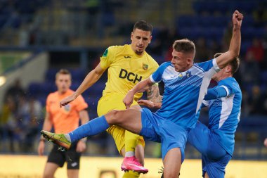 KHARKIV, UKRAINE - 1 Ekim 2021: Matheus Peixoto. Ukraynalı PFL Metalist, Kremin 'e karşı.