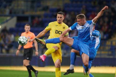 KHARKIV, UKRAINE - 1 Ekim 2021: Matheus Peixoto. Ukraynalı PFL Metalist, Kremin 'e karşı.