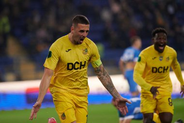 KHARKIV, UKRAINE - 1 Ekim 2021: Matheus Peixoto. Ukraynalı PFL Metalist, Kremin 'e karşı.