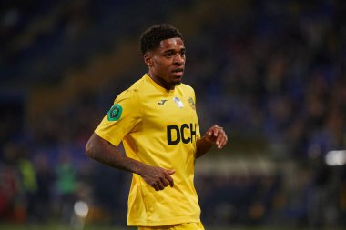 KHARKIV, UKRAINE - 1 Ekim 2021 Kadeem Harris. Ukraynalı PFL Metalist, Kremin 'e karşı.