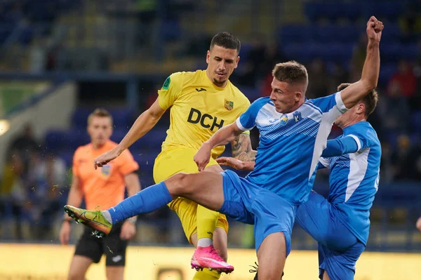 Kharkiv Ukraine October 2021 Matheus Peixoto Football Match Ukrainian Pfl — Stock Photo, Image