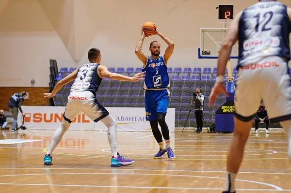 Kharkiv Ucrania Octubre 2021 Partido Baloncesto Super League Pari Match — Foto de Stock