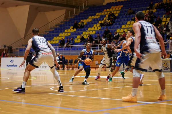 Kharkiv Ucrania Octubre 2021 Partido Baloncesto Super League Pari Match — Foto de Stock