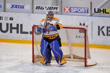 KHARKIV, UKRAINE - 10 Ekim 2021: Ukrayna hokey ligi Bilii Barları Rulav Odd