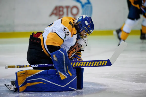 Kharkiv Ucrania Octubre 2021 Partido Hockey Liga Ucraniana Hockey Bilii —  Fotos de Stock