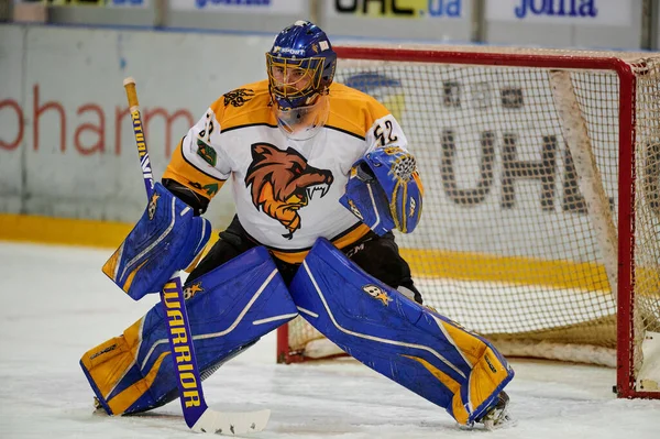 Kharkiv Ukraine Oktober 2021 Hockeywedstrijd Van Oekraïense Hockeycompetitie Bilii Bars — Stockfoto