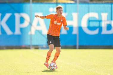 KYIV, UKRAINE - 19 Ekim 2021: UEFA Şampiyonlar Ligi U19 maçı FC Shakhtar Donetsk - FC Real Madrid
