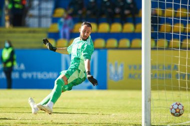 KYIV, UKRAINE - 19 Ekim 2021: UEFA Şampiyonlar Ligi U19 maçı FC Shakhtar Donetsk - FC Real Madrid