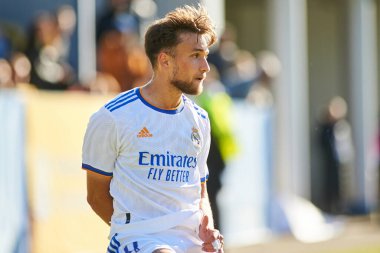 KYIV, UKRAINE - 19 Ekim 2021: UEFA Şampiyonlar Ligi U19 maçı FC Shakhtar Donetsk - FC Real Madrid