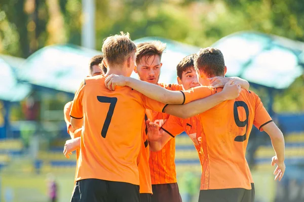 KYIV, UKRAINE - 19 Ekim 2021: UEFA Şampiyonlar Ligi U19 maçı FC Shakhtar Donetsk - FC Real Madrid