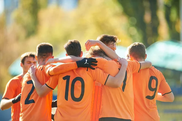KYIV, UKRAINE - 19 Ekim 2021: UEFA Şampiyonlar Ligi U19 maçı FC Shakhtar Donetsk - FC Real Madrid