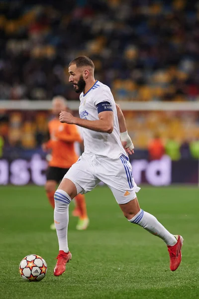 Kyiv Ukraine Οκτωβρίου 2021 Karim Benzema Υπολοχαγός Uefa Champions League — Φωτογραφία Αρχείου