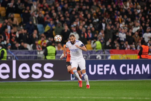 Quiiv Ucrânia Outubro 2021 Karim Benzema Vice Capitão Jogo Liga — Fotografia de Stock