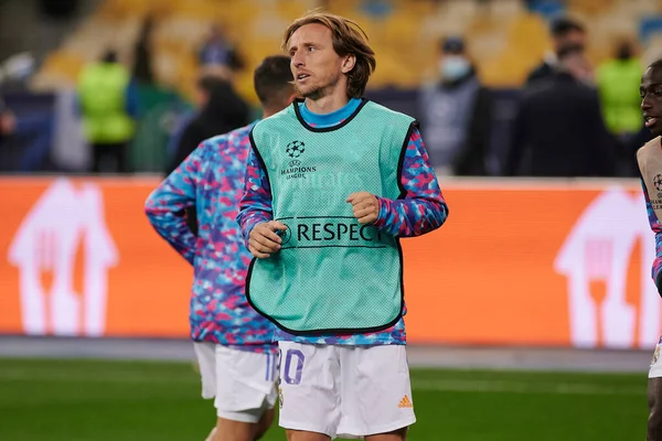 Quiv Ucrânia Outubro 2021 Luka Modric Jogo Liga Dos Campeões — Fotografia de Stock