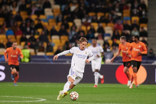 Kyiv Ukraine Október 2021 Luka Modric Uefa Bajnokok Ligája Mérkőzés — Stock Fotó
