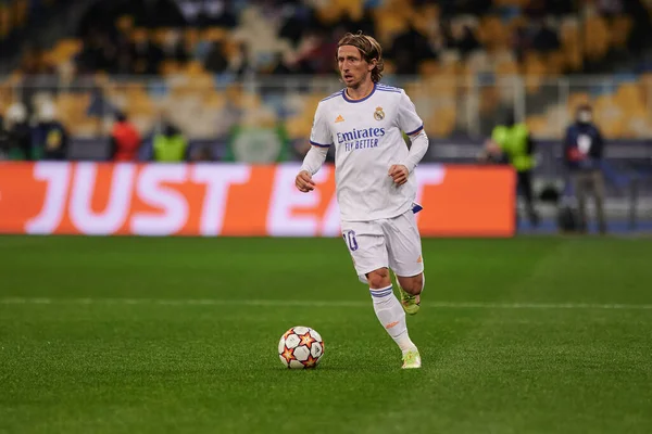 Kyiv Ukraine Oktober 2021 Luka Modric Uefa Champions League Wedstrijd — Stockfoto