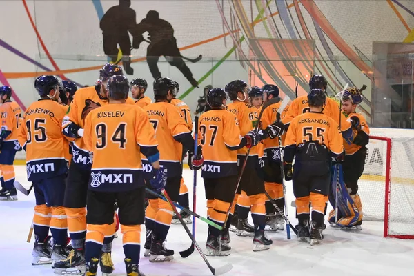 Kharkiv Ukraine Oktober 2021 Matchen Ukrainska Hockeyligan Rulav Oddr Donbass — Stockfoto