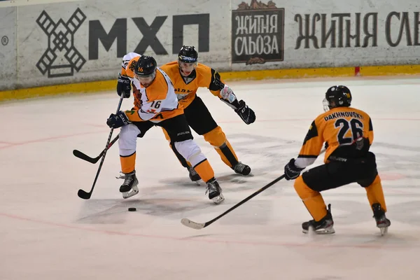 Kharkiv Ucrânia Outubro 2021 Jogo Liga Ucraniana Hóquei Rulav Oddr — Fotografia de Stock