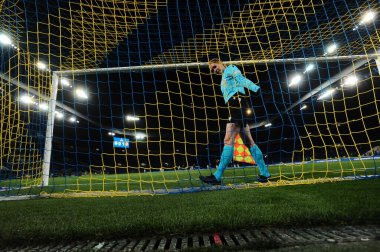KHARKIV, UKRAINE - 6 Ekim 2021: FC Kharkiv - FC Real Madrid arasındaki UEFA Kadınlar Şampiyonlar Ligi maçı