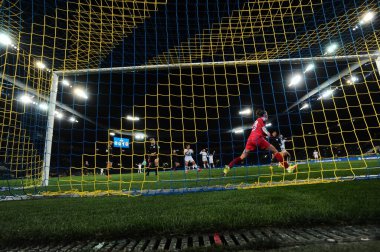 KHARKIV, UKRAINE - 6 Ekim 2021: FC Kharkiv - FC Real Madrid arasındaki UEFA Kadınlar Şampiyonlar Ligi maçı