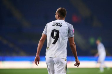 KHARKIV, UKRAINE - 31 Ekim 2021: Ukrayna Premiere Ligi FC Metalist-1925 Kharkiv - FC Zorya Luhansk maçı