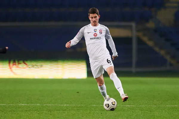 KHARKIV, UKRAINE - 31 Ekim 2021: Ukrayna Premiere Ligi FC Metalist-1925 Kharkiv - FC Zorya Luhansk maçı