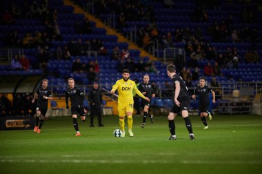 KHARKIV, UKRAINE - 1 Kasım 2021: Ukrayna PFL FC Metal Alianlara karşı futbol maçı