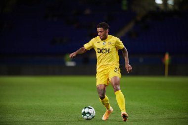 KHARKIV, UKRAINE - 1 Kasım 2021: Ukrayna PFL FC Metal Alianlara karşı futbol maçı