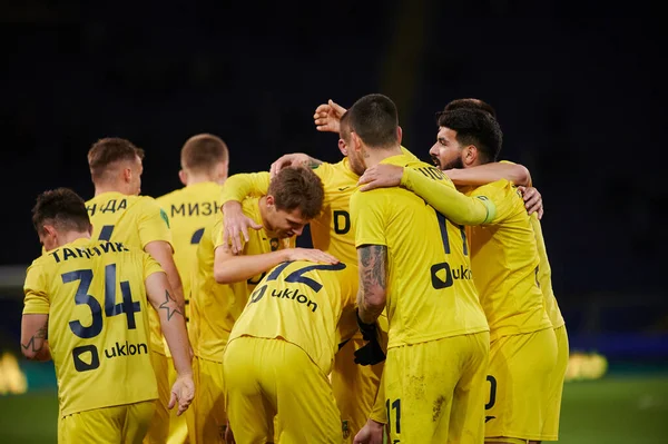 KHARKIV, UKRAINE - 1 Kasım 2021: Ukrayna PFL FC Metal Alianlara karşı futbol maçı