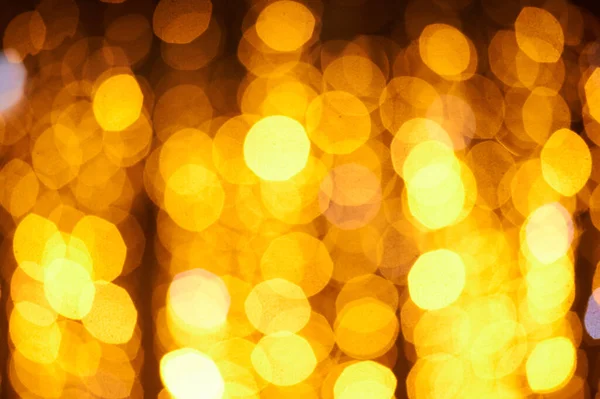 Abstrato Natal Ouro Desfocado Luzes Fundo Mockup Fundo Ano Novo — Fotografia de Stock