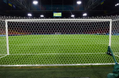 AMSTERDAM, NETHERLANDS - 13 Haziran 2021: Johan Cruijff EURO 2020 Amsterdam Arena. Ukrayna, Hollanda 'ya karşı.