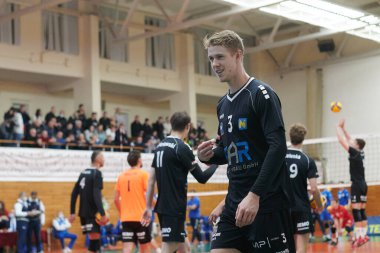KHARKIV, UKRAINE - 10 Kasım 2021: CEV Challenge Cup VSC Hukuk Akademisi VCA AMSTETTEN