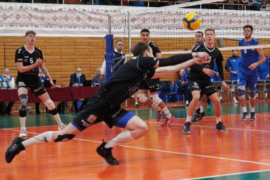 KHARKIV, UKRAINE - 10 Kasım 2021: CEV Challenge Cup VSC Hukuk Akademisi VCA AMSTETTEN