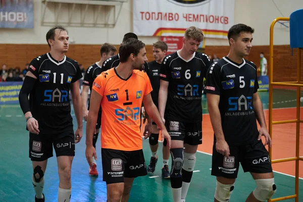 Kharkiv Ukraine 2021年11月10日 CevチャレンジカップVsc法アカデミーVs Vca Amstettenのバレーボール試合 — ストック写真