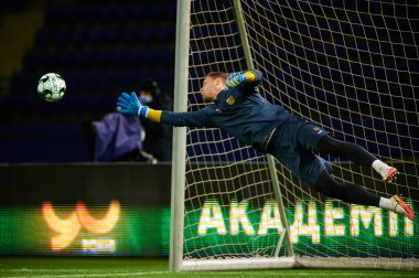 KHARKIV, UKRAINE - 13 Kasım 2021: Oleksandr Rybka. Ukraynalı PFL Metalist-Prykarpattya futbol karşılaşması