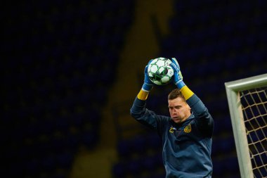 KHARKIV, UKRAINE - 13 Kasım 2021: Oleksandr Rybka. Ukraynalı PFL Metalist-Prykarpattya futbol karşılaşması