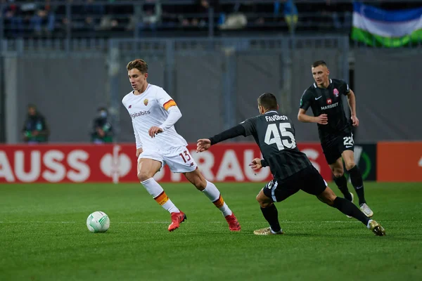 Zaporizhzhia Ukraine September 2021 Riccardo Calafiori Uefa Conference League Match — Stock Photo, Image