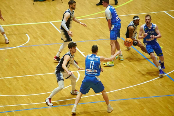 Kharkiv Ucrânia Dezembro 2021 Partida Basquete Super League Pari Match — Fotografia de Stock