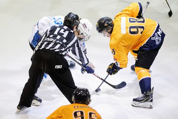 Kharkiv Ukraine Decmber 2021 Hockeymatchen Ukrainska Hockeyligan Rulav Odd Dnepr — Stockfoto