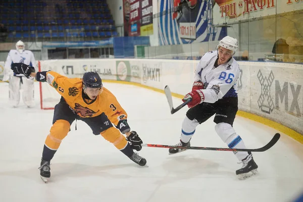 Kharkiv Ukrajina Prosince 2021 Hokejový Zápas Ukrajinské Hokejové Ligy Rulav — Stock fotografie