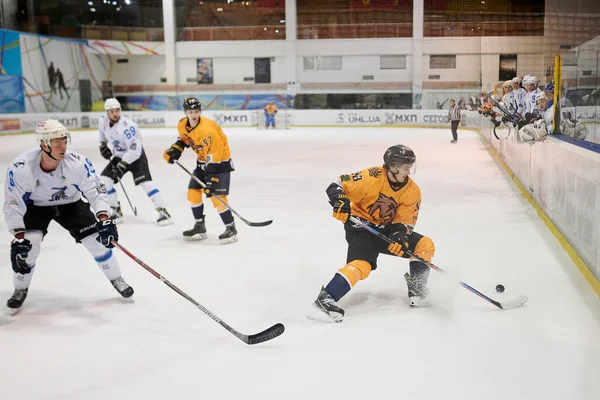 Kharkiv Ukraine Decmber 2021 Hockey Match Ukrainian Hockey League Rulav — Stock Photo, Image