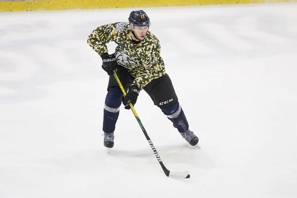 Kharkiv Ukraine December 2021 Hockeymatchen Ukrainska Hockeyligan Rulav Oddr Sokil — Stockfoto