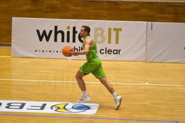 KHARKIV, UKRAINE - 12 Aralık 2021: Super League Pari Maçı, Sokoly vs BC Ternopil