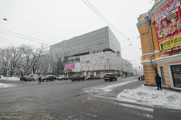 Kharkiv Ukraine Januar 2017 Schnee Auf Den Straßen Von Charkow — Stockfoto