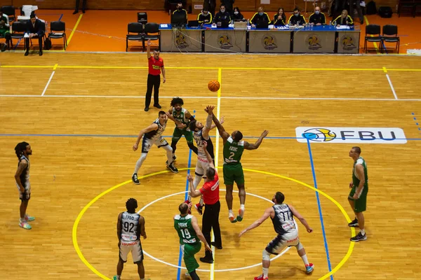 Kharkiv Ucrania Enero 2022 Partido Baloncesto Copa Ucrania Sokoly Khimik — Foto de Stock